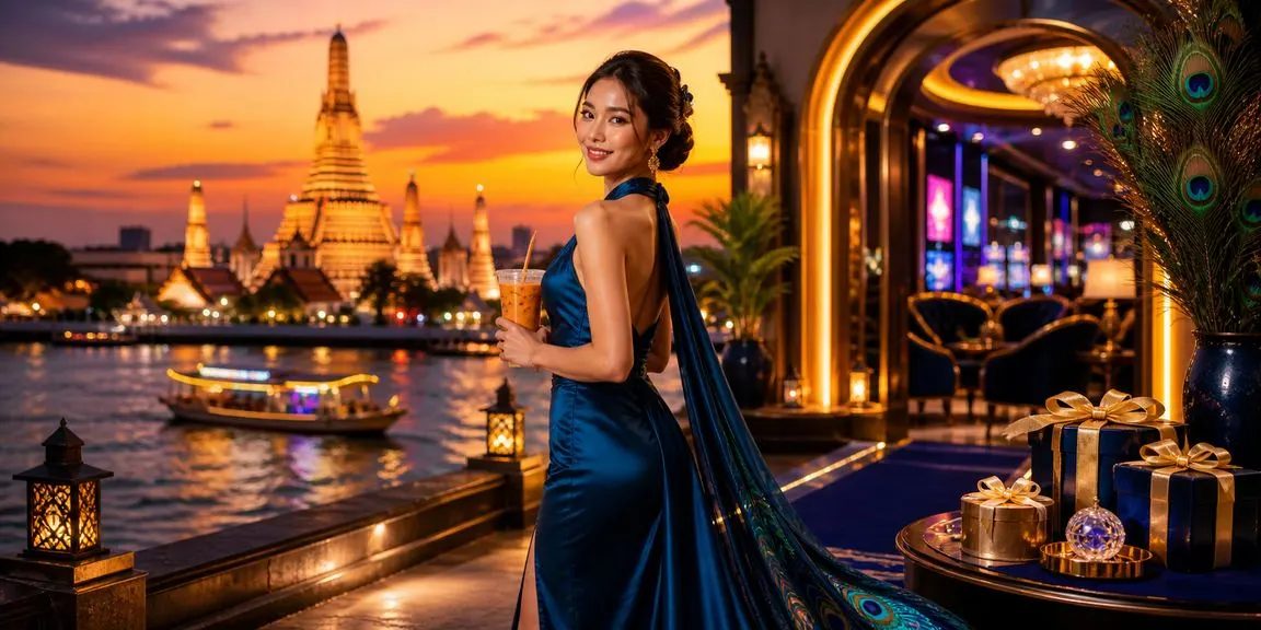 วัดอรุณยามเย็นกับนางแบบไทยในธีมความบันเทิงออนไลน์ระดับพรีเมียม