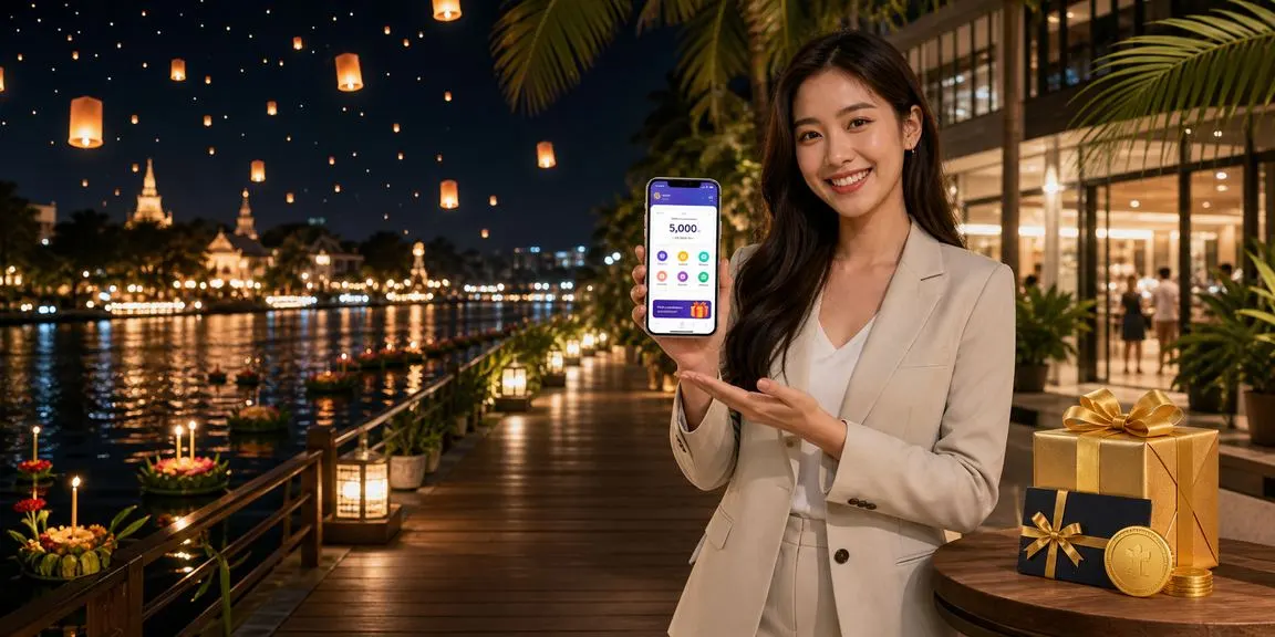 กระทงลอยในคืนเชียงใหม่ ภาพประกอบโบนัสสมัครสมาชิกใหม่ตามข้อกำหนด M4Super
